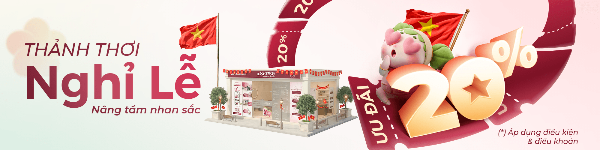 a.SENSE ưu đãi 20% đại lễ